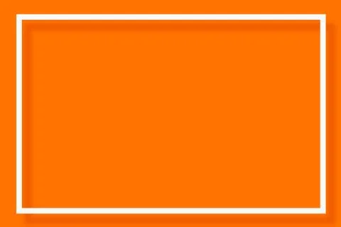 Modern Empty White Frame On Cool Orange Gradient Background Stock Illustration