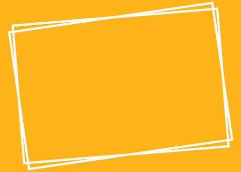 Modern Empty White Frame On Yellow Gradient Background Stock Illustration