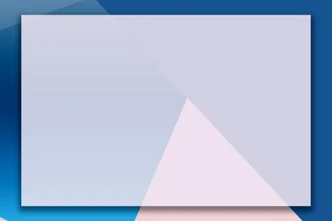 Modern Empty White Rectangle On Cool Blue Triangle Background Stock Illustration