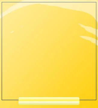 Modern Empty Yellow Square Frame Template Design Without Any Text Stock Illustration