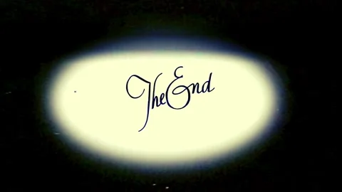 Modern 'The End' Text Animation in 4K for Versatile Use Stock Footage 293950833