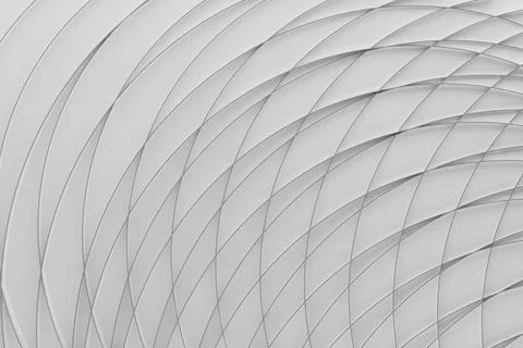 Modern energy abstract background, pattern of thin light grey curved lines, c Illustrazione stock