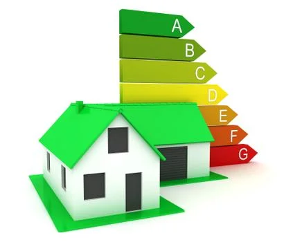 Modern energy-efficient house Stock Illustration