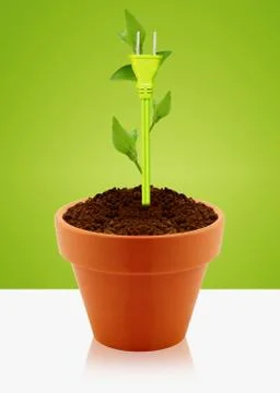 Modern energy saving Stock Photos