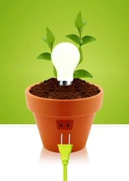 Modern energy saving Stock Photos