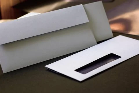 Modern envelope Modern blank envelopes. Shallow depth of field. Copyright:... Stock Photos