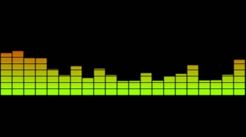 Modern equalizer animaton loopagle on bl... | Stock Video | Pond5