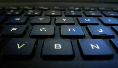 A Modern Equipment Keyboard With Button Of Laptop. Stock Photos
