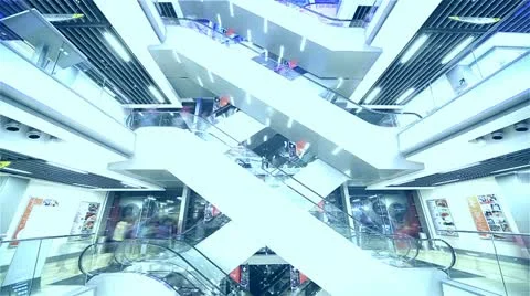Modern Escalator Video stock 12316552