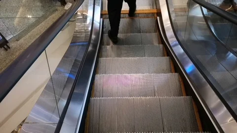 Modern escalator stairs, Stock Footage 104046500