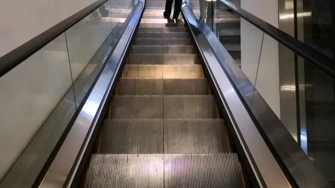 Modern escalator stairs, Stock Footage 104046625