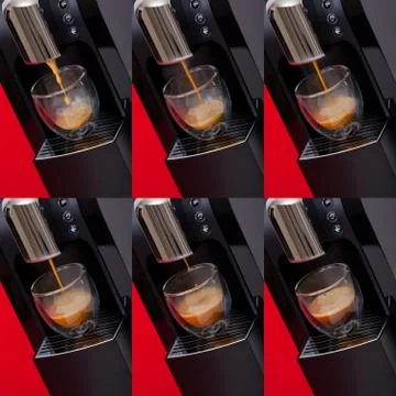 Modern espresso machine Stock Photos