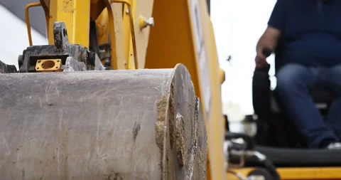 Modern excavator is  working on a construction site 動画素材 89935266