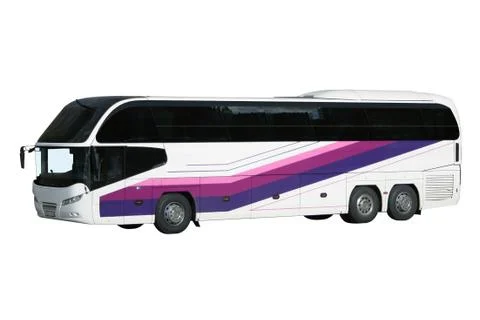 The modern excursion bus Stock Photos