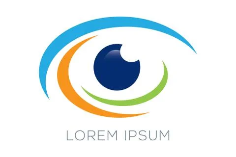 Modern Eye Symbol Stock Illustration