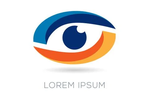 Modern Eye Symbol Stock Illustration