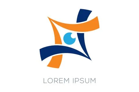 Modern Eye Symbol Stock Illustration