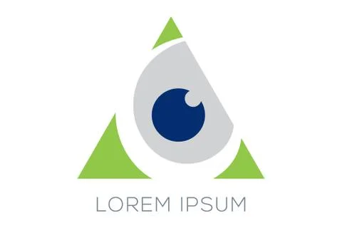 Modern Eye Symbol Stock Illustration