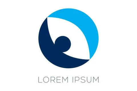 Modern Eye Symbol Stock Illustration