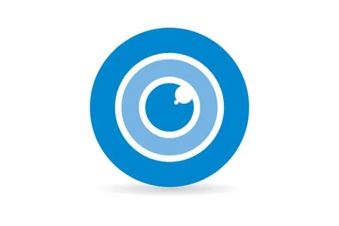 Modern Eye Symbol Stock Illustration