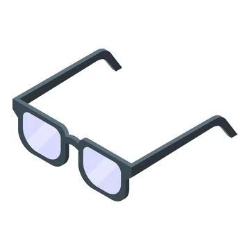 Modern eyeglasses icon representing vision correction and style Stock Illustration