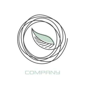 Modern eyelash logo Stock Illustration