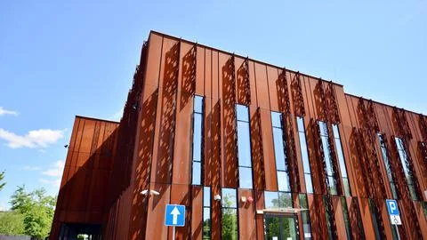 Modern facade covered in unique Stock Photos