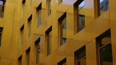 A modern facade from the windows of the business center Vídeos de archivo 271676261