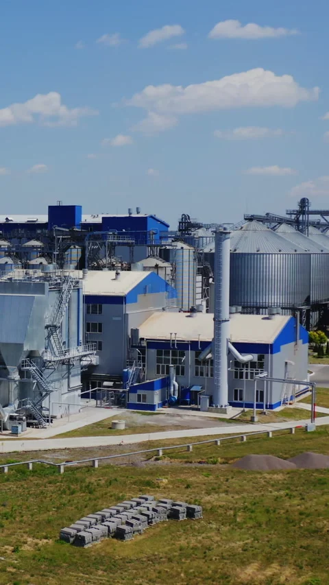 Modern factory with elevators Stock Footage 272999694