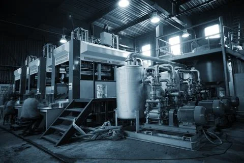 Modern factory Foto stock