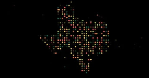 Modern Falling Particles Texas State Reveal Stock Footage 322614988