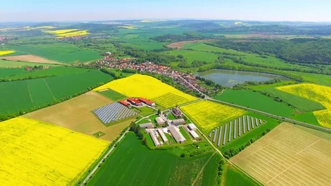 Modern farm. Video stock 75773240