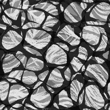 Modern fashion pattern seamless pattern with stylized bio structure Stock Illustration