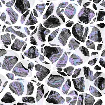 Modern fashion pattern seamless pattern with stylized bio structure Stock Illustration