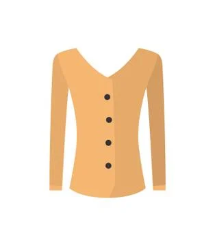 Modern Female Shirt Pattern, Color Vector Banner Stock Illustration