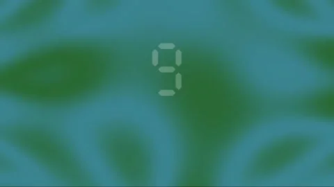 A modern fifteen-second countdown animation with floating bokeh circles. Stock-Footage 340010056