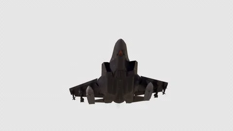 Modern Fighter Aircraft Flying 3D Animation on Clean Background 스톡 동영상 340779270