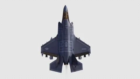 Modern Fighter Aircraft Flying 3D Animation on Clean Background 스톡 동영상 340779499