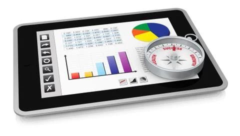 Modern financial analysis Stock Illustration
