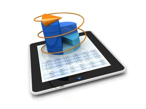 Modern financial analysis Illustrazione stock