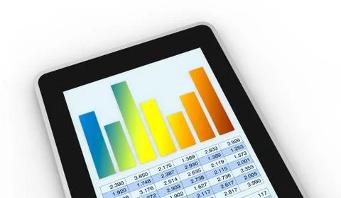 Modern financial analysis Illustrazione stock