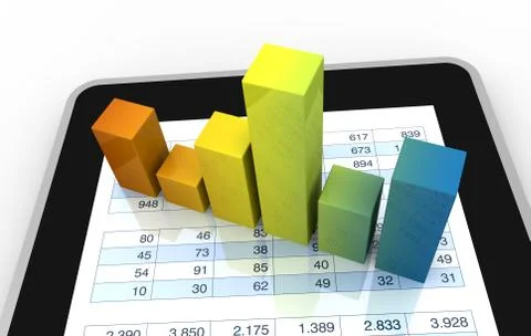 Modern financial analysis Stock Illustration
