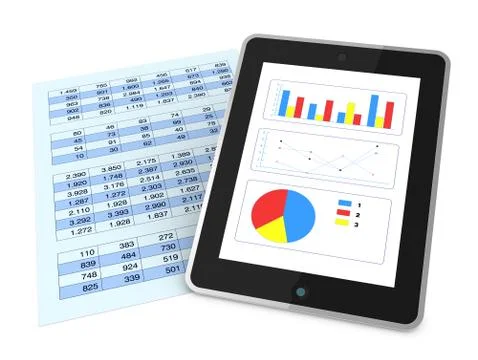 Modern financial analysis Stock Illustration