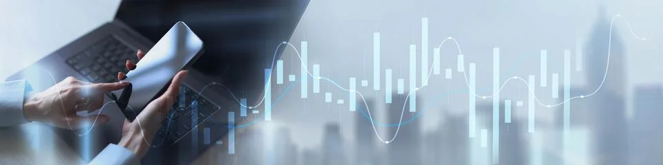 Modern Financial Analytics Displayed on Digital Interface Stock Photos