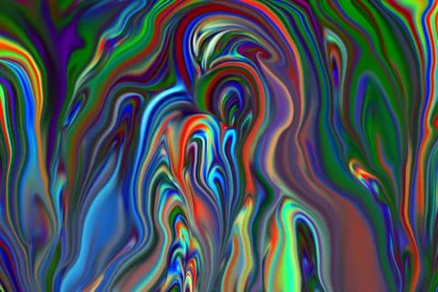 Modern fine art, computer &amp; digital photography figurative scenery view of... Stock Photos