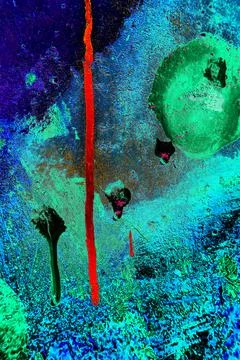 Modern fine art computer graphics designs paintings creative curve and form.. Stock Photos