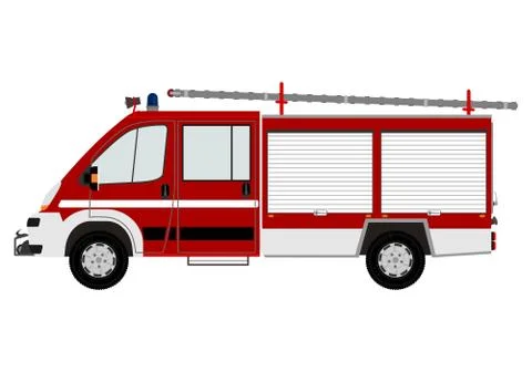 Modern fire engine Stock Illustration