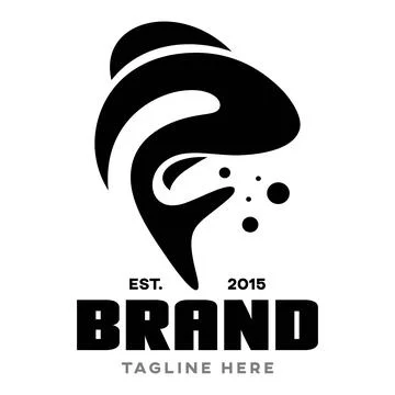 Modern fish logo. Vector illustration Stock Illustration