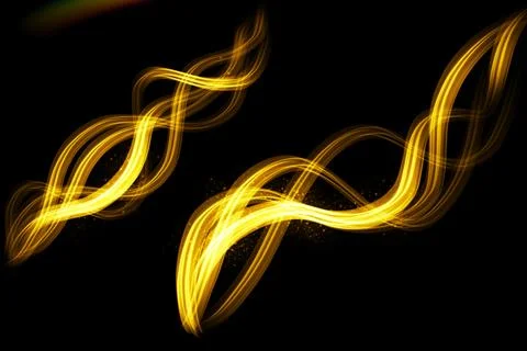Modern Flames Abstract Orange Background Stock Illustration