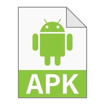 Modern flat design of APK file icon for web Illustrazione stock